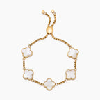 Mother Of Pearl Clover Bracelet