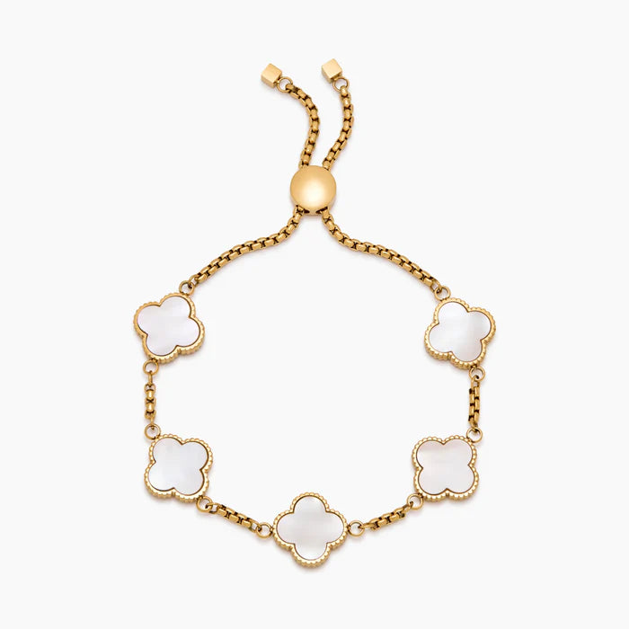 Mother Of Pearl Clover Bracelet