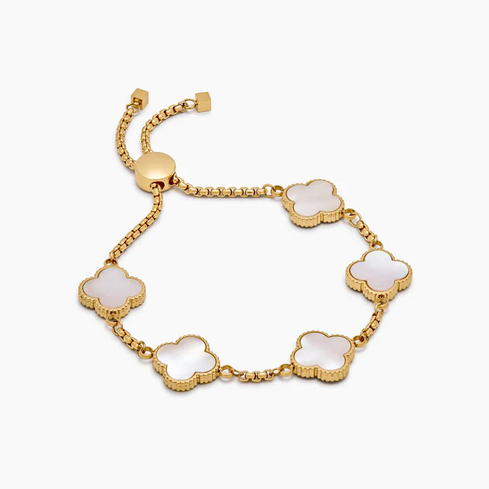 Mother Of Pearl Clover Bracelet