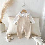 SnuggleKnit  Baby Ribbed Overalls