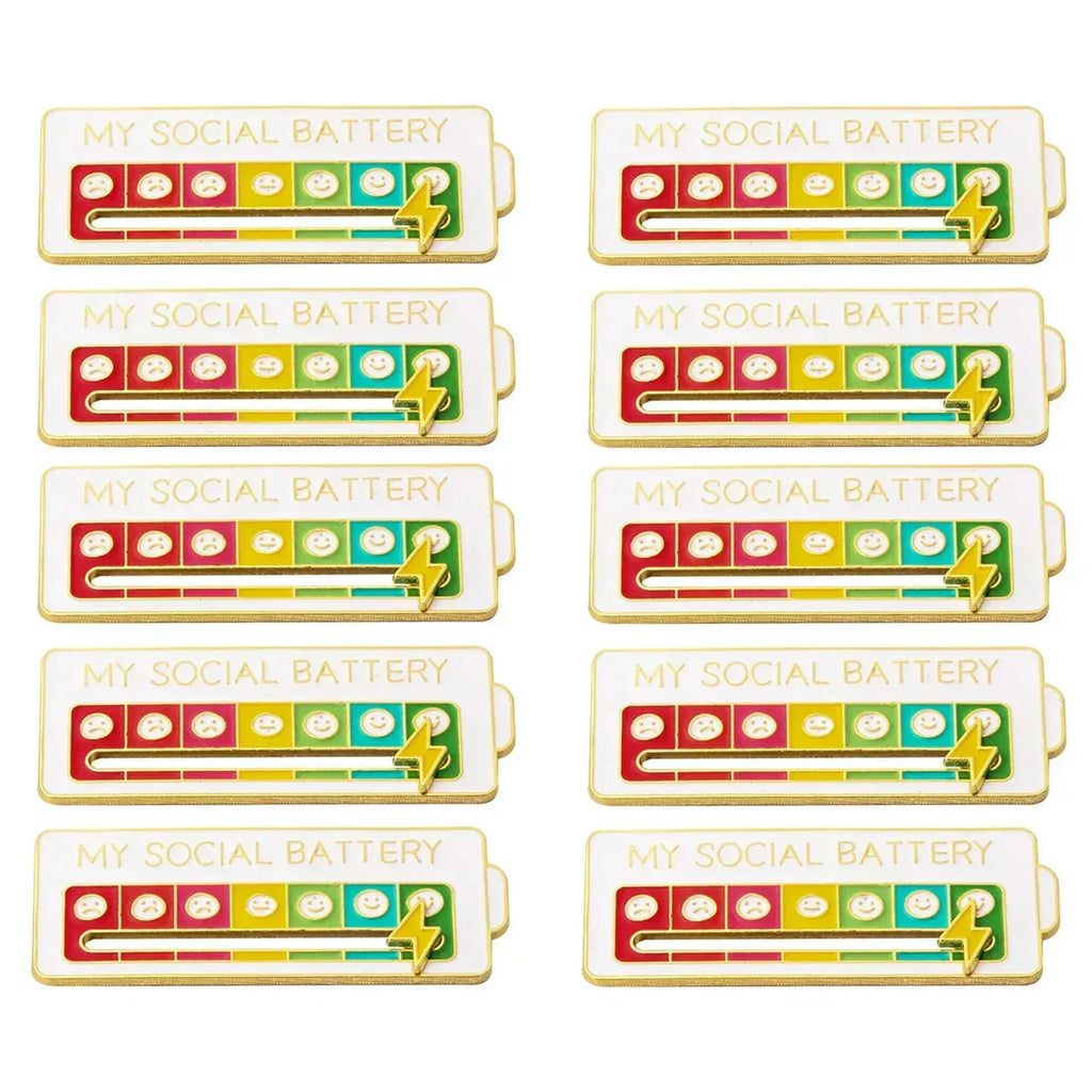 2025 Social Battery Status Brooch
